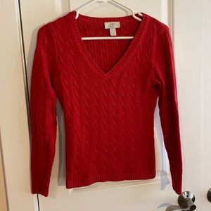 LOFT Petite Cableknit Sweater Size SP
